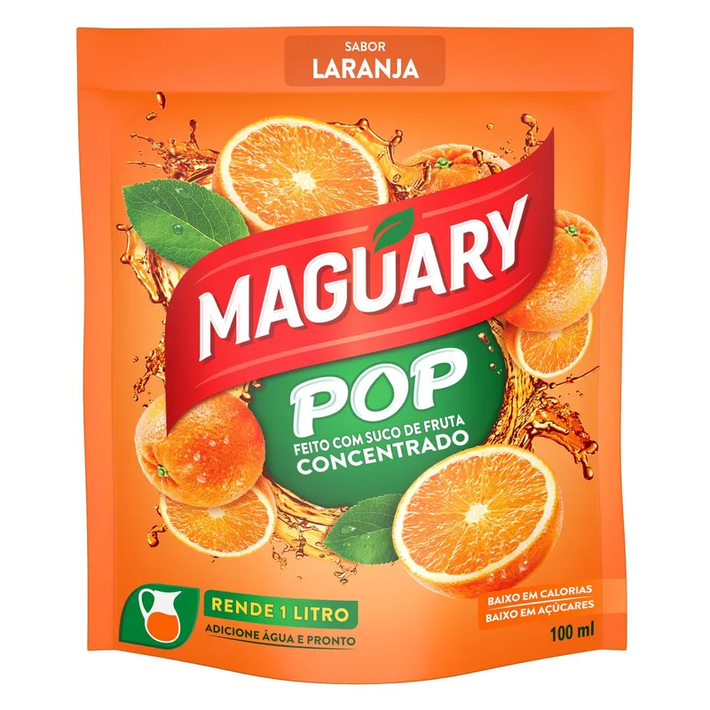 SUCO POP FRUTA LARANJA 25GR - DP C/20