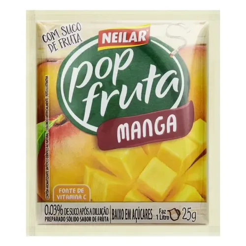 SUCO POP FRUTA MANGA 25GR - DP C/20