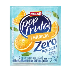 SUCO POP ZERO FRUTA LARANJA 25GR - DP C/15