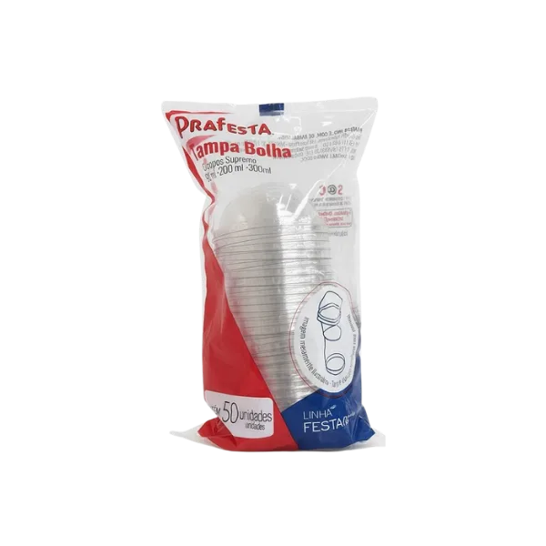TAMPA BOLHA 150/200/300ML PRAFESTA C/50