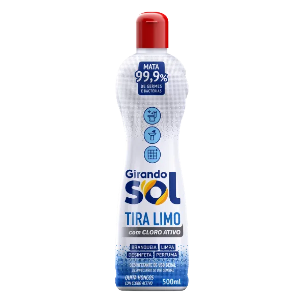 TIRA LIMO C/CLORO ATIVO GIRANDO SOL 500ML
