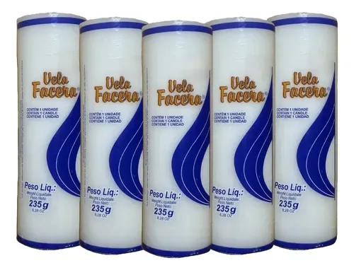 VELA FACERA Nº2 BRANCA C/8