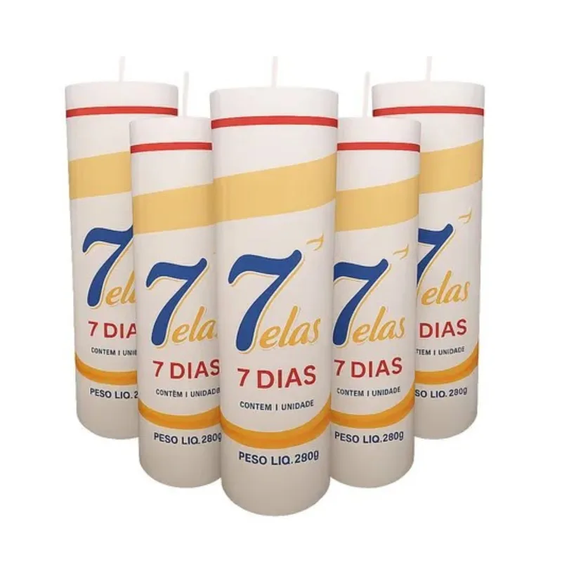VELA INCOVEL 7 DIAS BRANCA 275GR