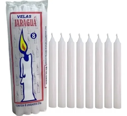 VELA INCOVEL BRANCA 15GR C/8UN