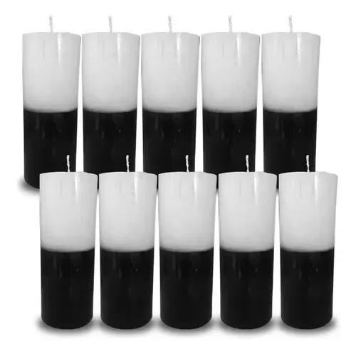 VELA MAX 7 DIAS BRANCO E PRETO 280 GR