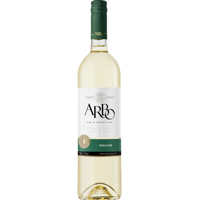 VINHO BRANCO SECO RIESLING ARBO 750ML