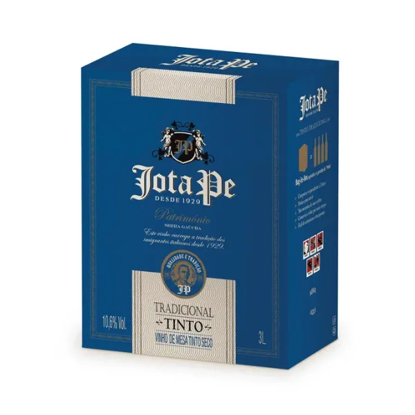 VINHO TINTO SECO BAG JOTA PE 3,0L