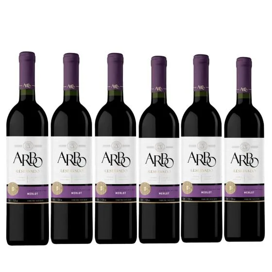 VINHO TINTO SECO MERLOT 750ML ARBO