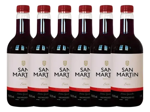 VINHO TINTO SECO PET SAN MARTIN 1,35L
