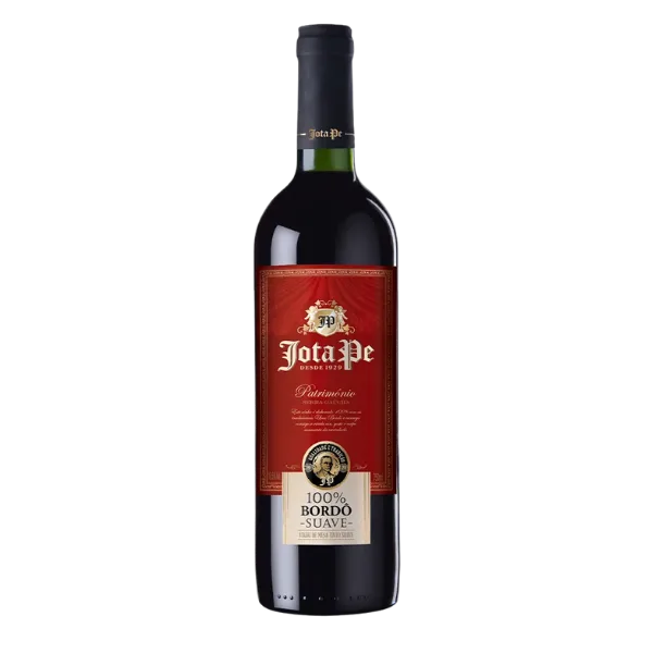 VINHO TINTO SUAVE 100% BORDO JOTA PE 750ML