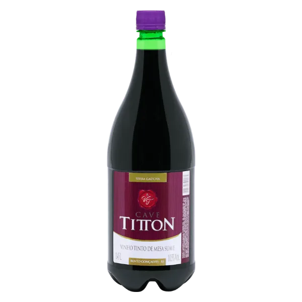 VINHO TINTO SUAVE TITTON 1,45L