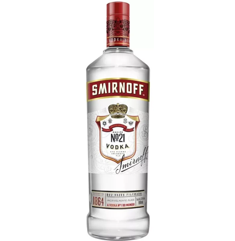 VODKA SMIRNOFF VIDRO 998 ML