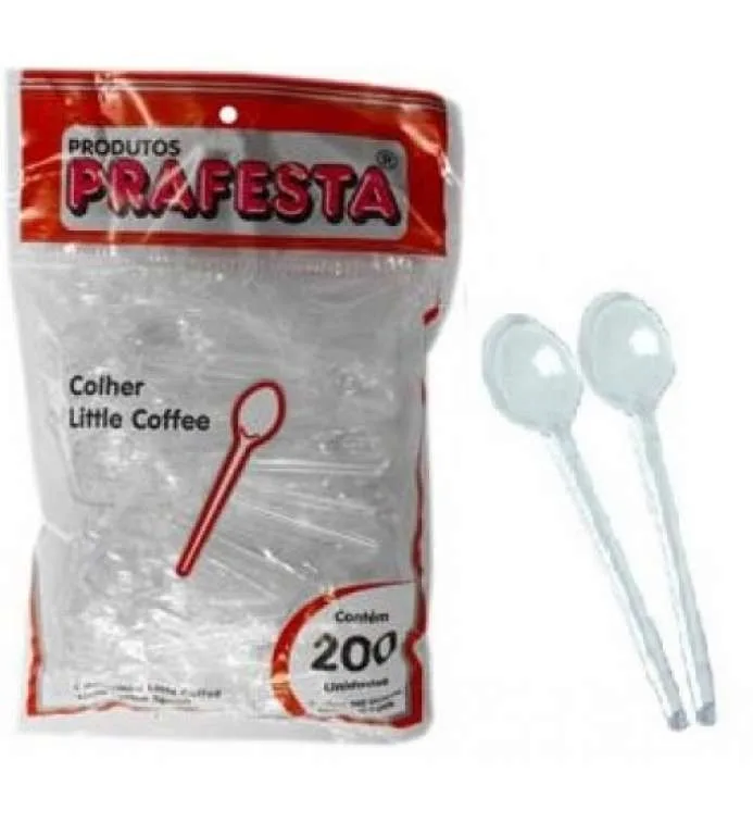 COLHER LITTLE COFFEE CRISTAL PRAFESTA C/100UN