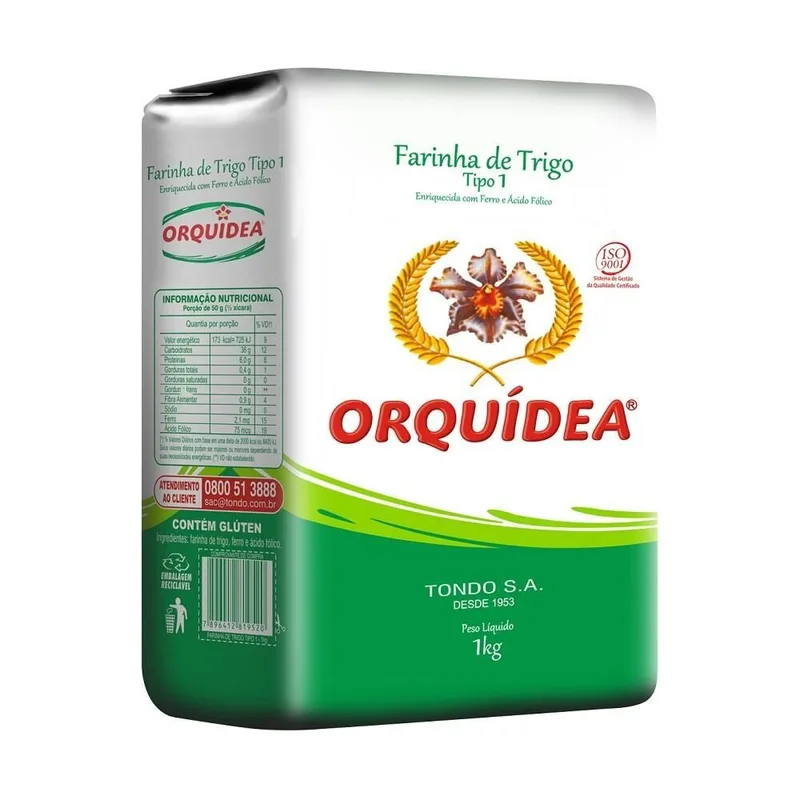 FARINHA DE TRIGO ORQUIDEA 1KG TIPO 1