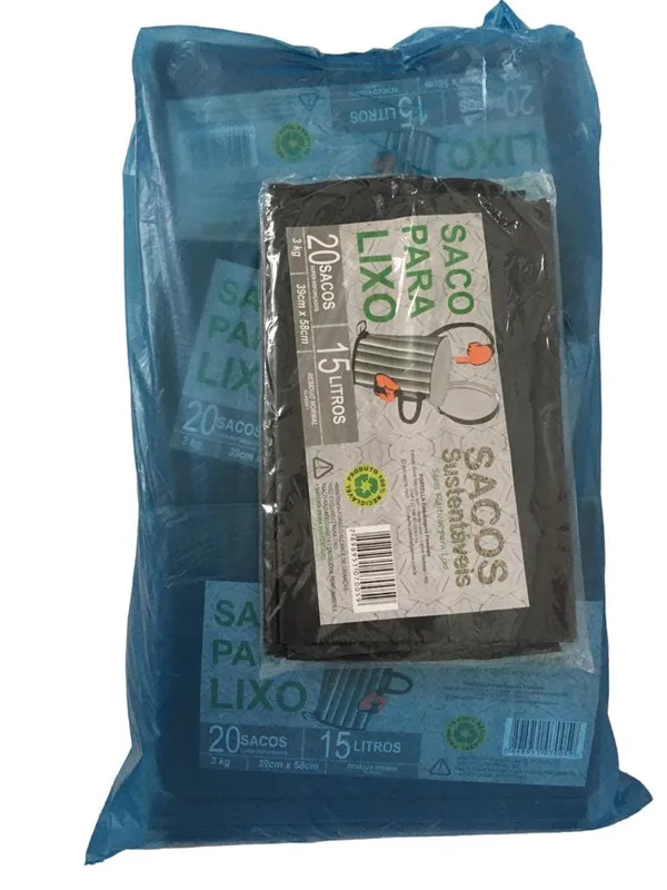SACO DE LIXO 15LT ENVELOP. NINUS LEVE E FACIL C/10UN